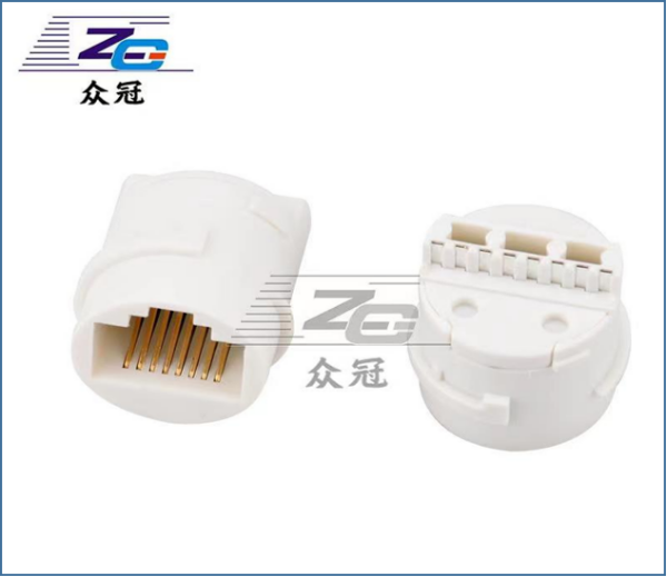 RJ45 round mother seat