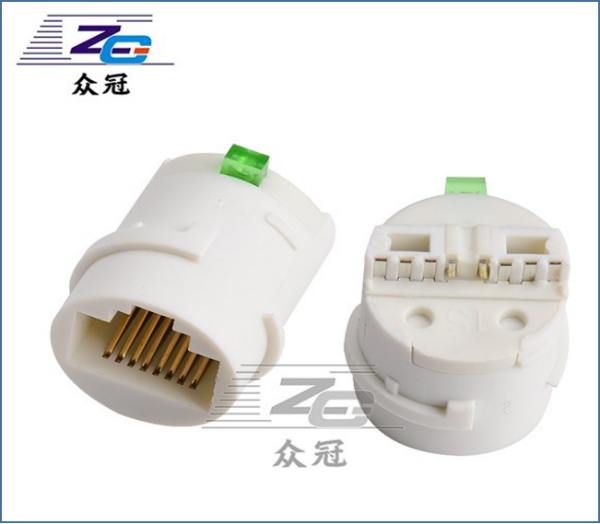 RJ45 round mother seat